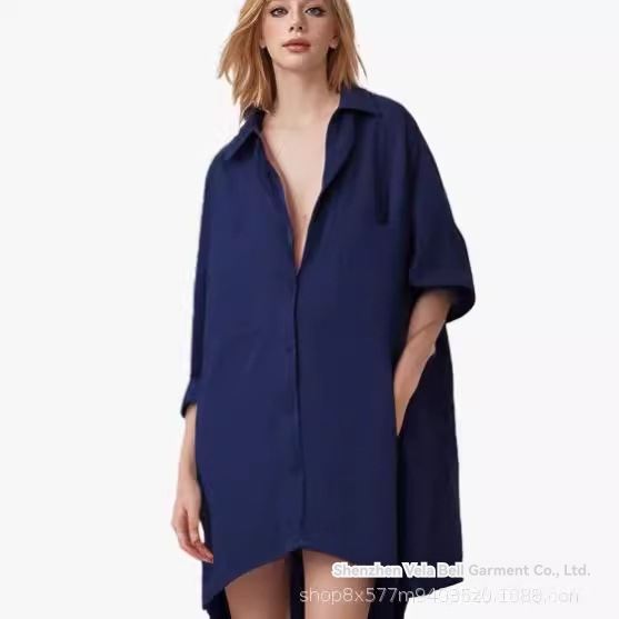 A-Line Mini Shirt Dress  | Womens  Dresses & Jumpsuits Clothing Dresses & Jumpsuits