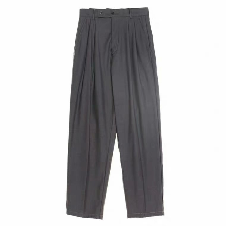 Barrel-Leg Wool Pants  | Womens  Pants Clothing Pants