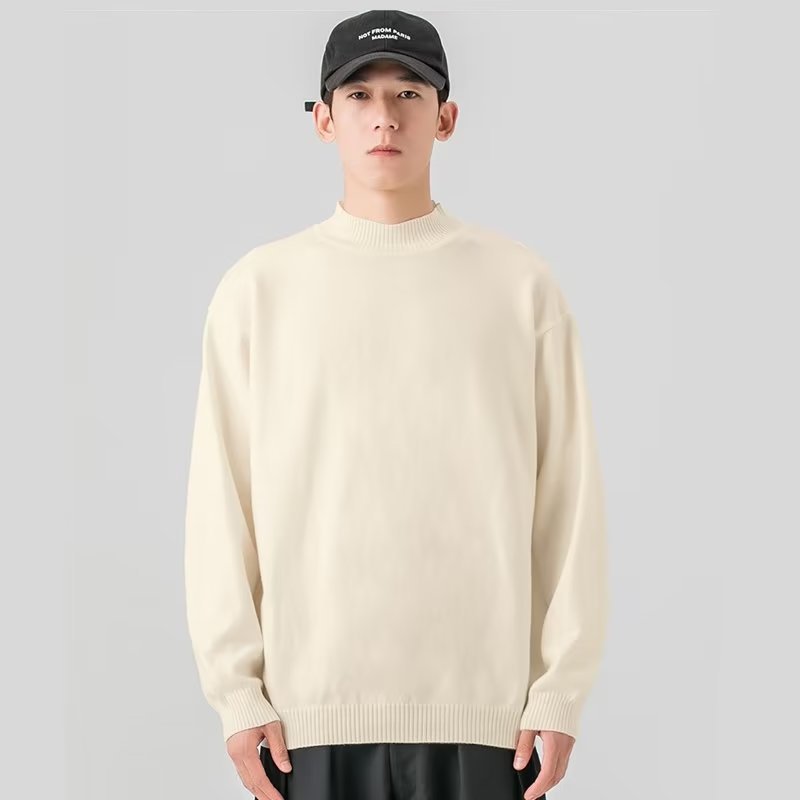 Boiled-Wool Crew-Neck Sweater  | Mens  Sweaters & Cardigans Clothing Mens