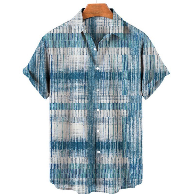 Camp-Collar Short-Sleeved Shirt  | Mens  Shirts Clothing Mens