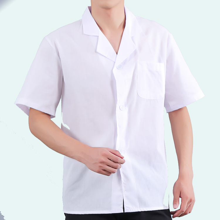 Collarless V-Neck Shirt  | Mens  Shirts Clothing Mens