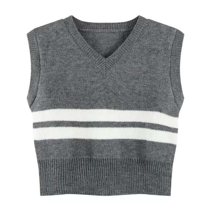 Double-Stripe Knitted Tank  | Mens  Sweaters & Cardigans Clothing Mens