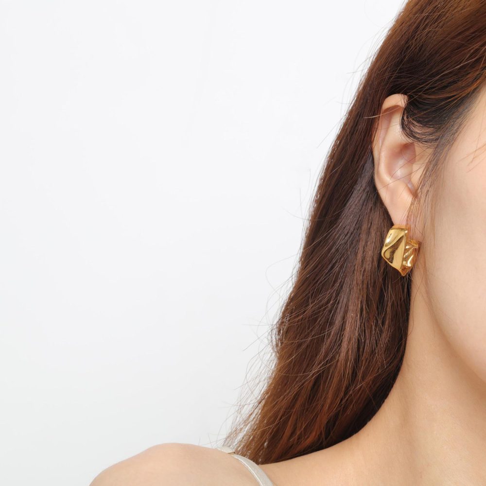 Hammered Hoop Earrings  | Womens  Jewelry Accessories Jewelry