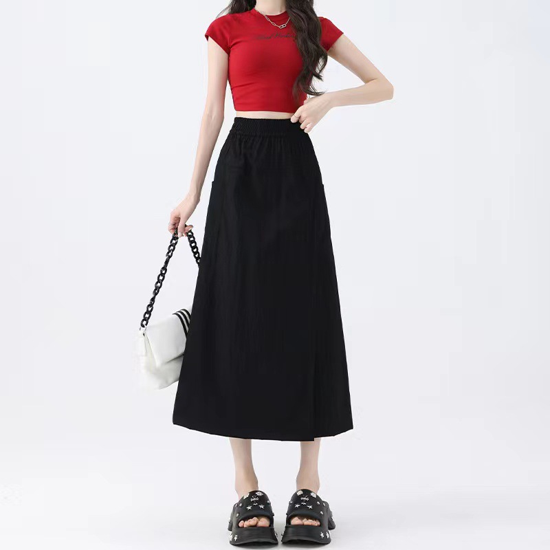 Linen A-Line Maxi Skirt  | Womens  Skirts Clothing Skirts