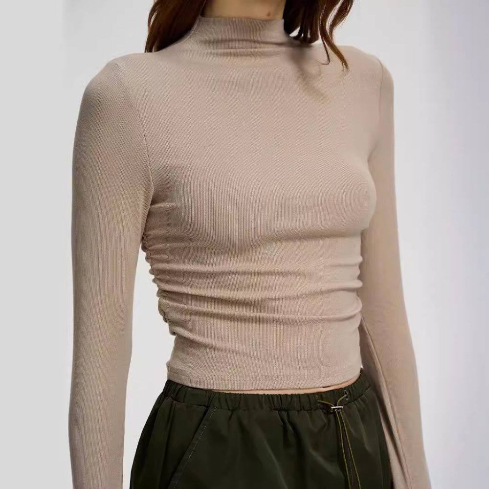 Merino Wool Turtleneck Top  | Womens  Sweaters & Cardigans Clothing Sweaters & Cardigans