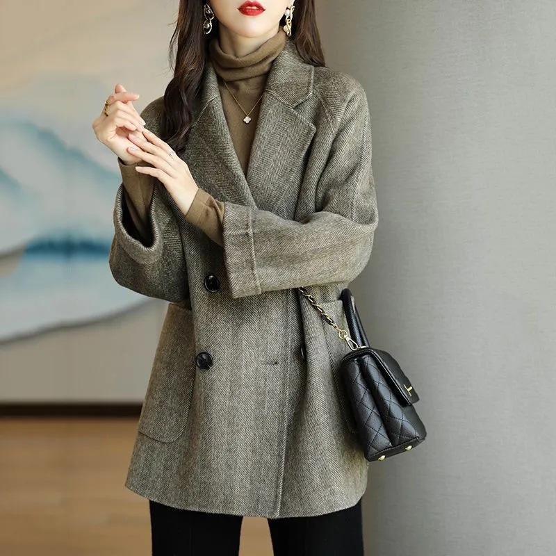 Oversized Double-Breasted Wool Pea Coat  | Womens  Coats & Jackets Clothing Coats & Jackets