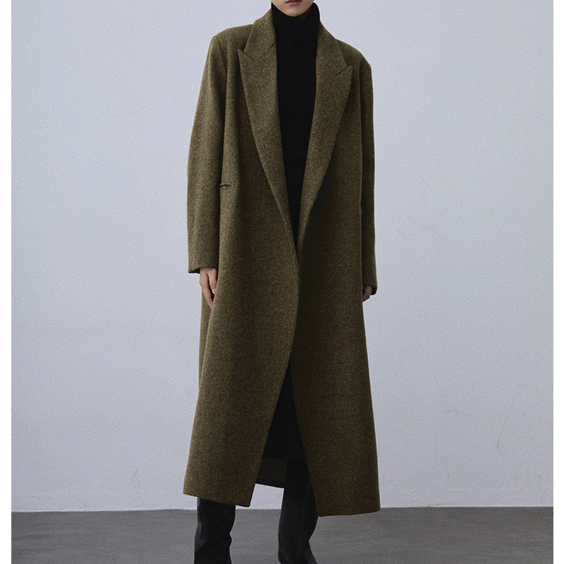 Oversized Power-Shoulder Wool Coat  | Womens  Coats & Jackets Clothing Coats & Jackets