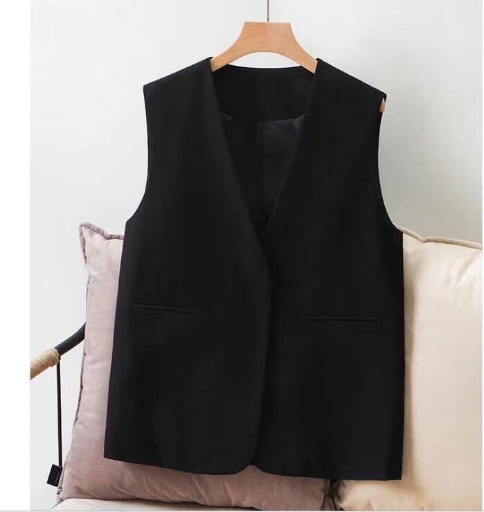 Pinstriped Wool Waistcoat  | Womens  Vests & Tailoring Clothing Tops