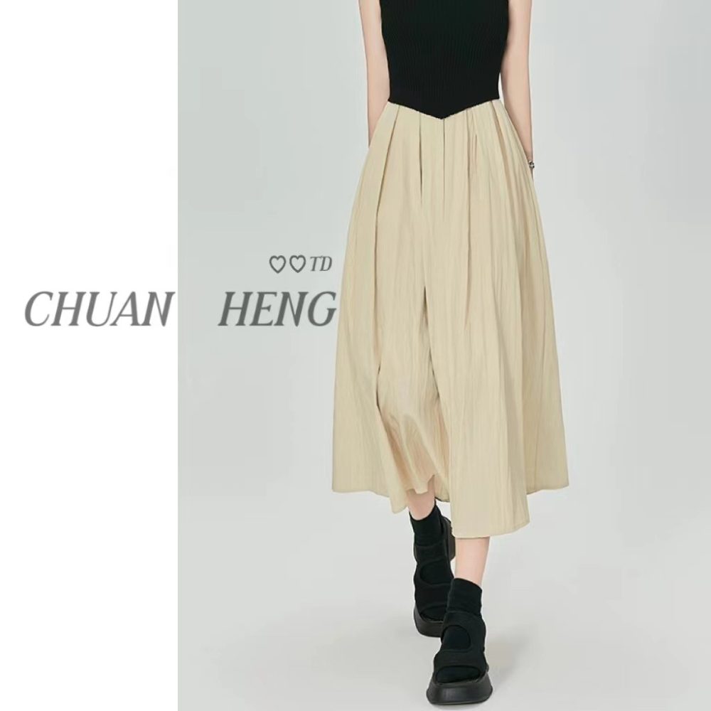 Pleated A-Line Midi Skirt  | Womens  Skirts Clothing Skirts