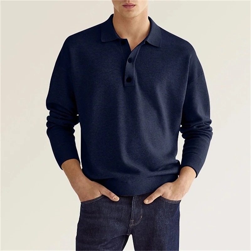 Pure Cashmere Polo Shirt  | Mens  Sweaters & Cardigans Clothing Mens