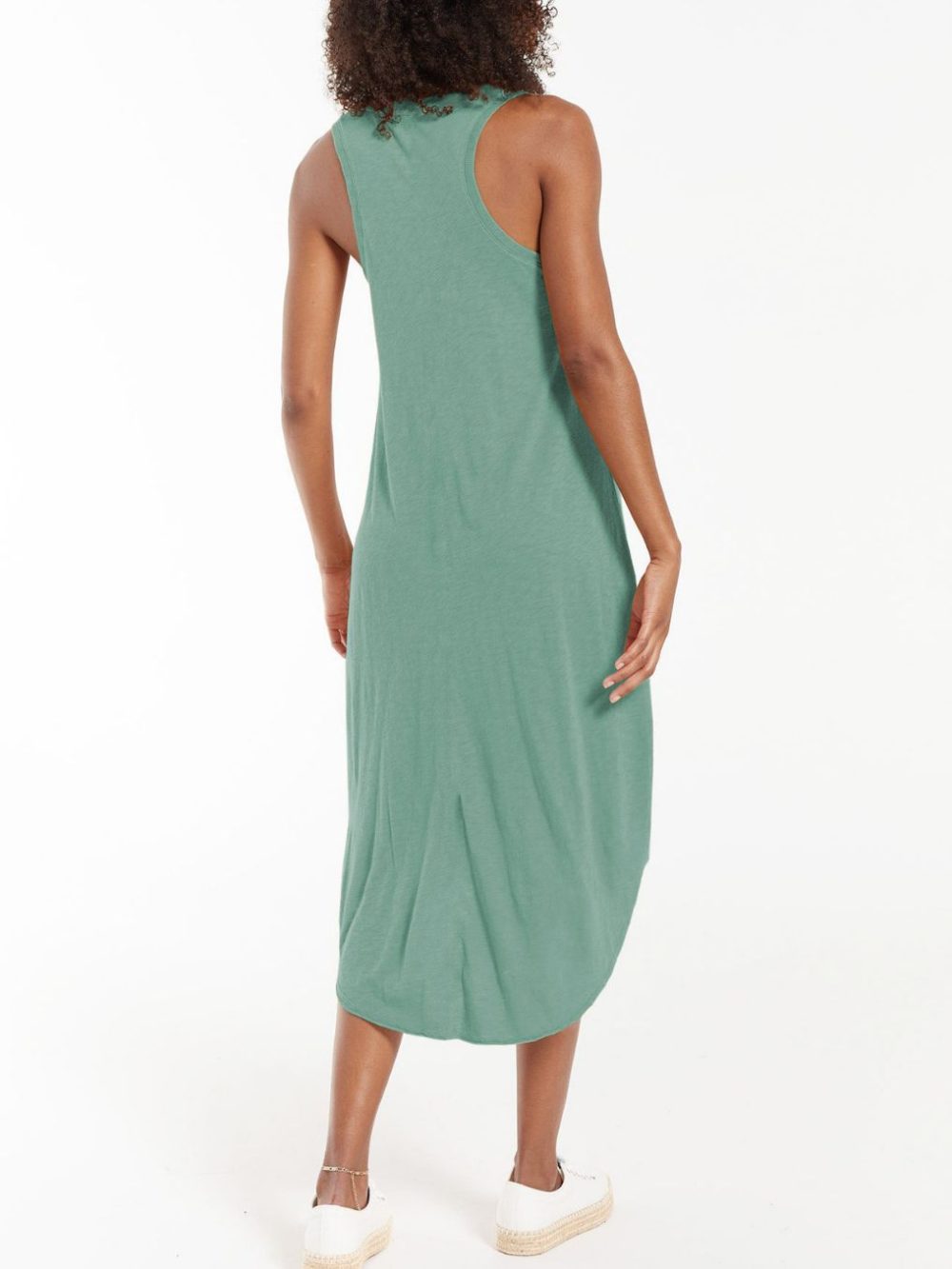 Racer-Neck Midi Dress  | Womens  Dresses & Jumpsuits Clothing Dresses & Jumpsuits