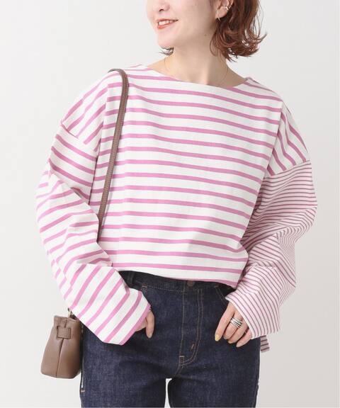 Striped Boat-Neck Top  | Womens  Tops Clothing T-Shirts