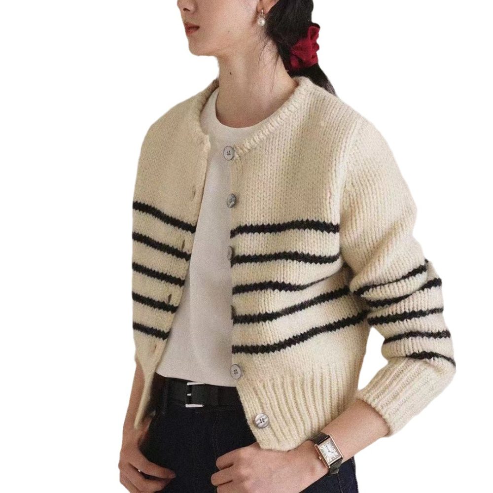 Wool Crew-Neck Cardigan  | Womens  Sweaters & Cardigans Clothing Sweaters & Cardigans