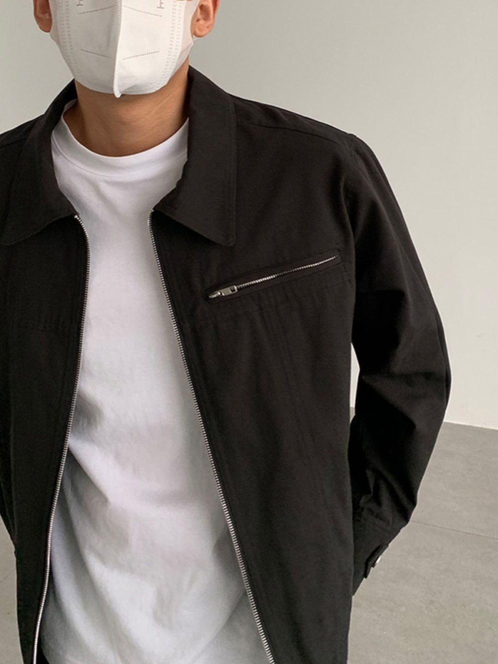 Zip-Up Twill Overshirt  | Mens  Coats & Jackets Clothing Coats & Jackets