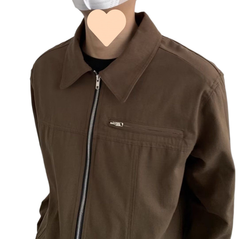 Zip-Up Twill Overshirt  | Mens  Shirts Clothing Coats & Jackets