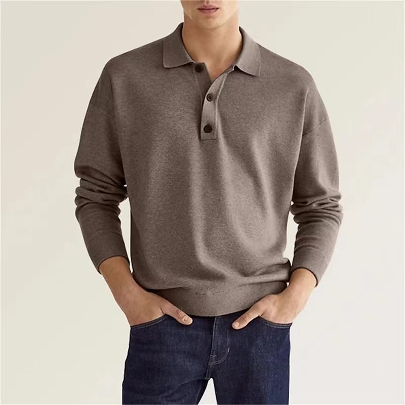 Pure Cashmere Polo Shirt  | Mens  Sweaters & Cardigans Clothing Mens