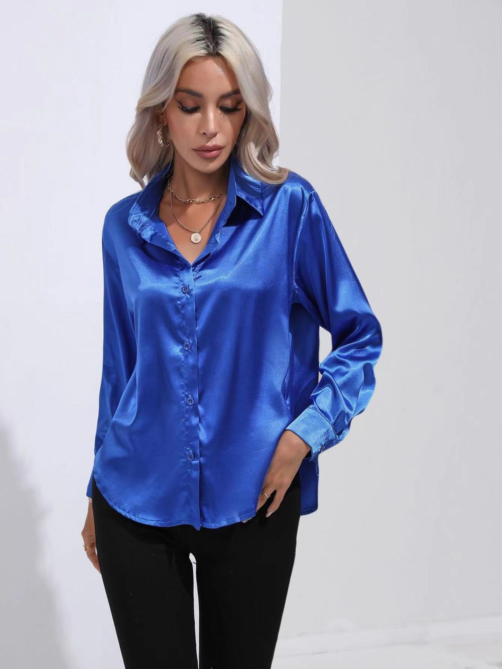 Oversized Pure Silk Shirt  | Womens  Shirts & Blouses Clothing Shirts & Blouses