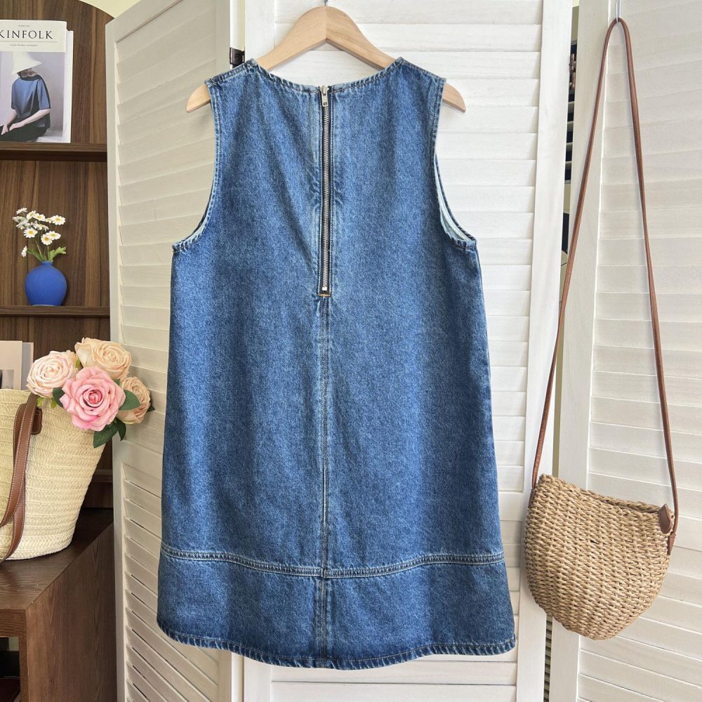 Paneled Denim Shift Dress  | Womens  Dresses & Jumpsuits Clothing Dresses & Jumpsuits